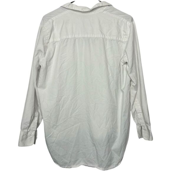 |EUC| MADEWELL Drapey Oversized Boyshirt in Pure White - Picture 5 of 7